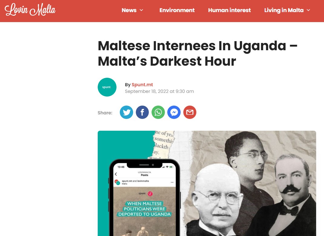 Malta’s fascists of the 1930s