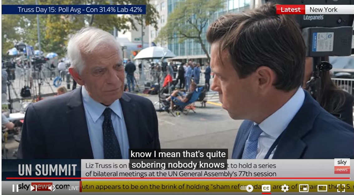 Josep Borrell is delusional and unfit for purpose