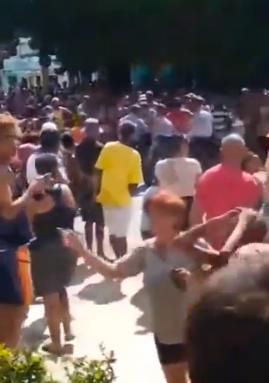 Cubans are out in the streets protesting against the government