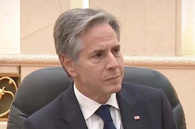 Anthony Blinken takes his sad face to Beijing