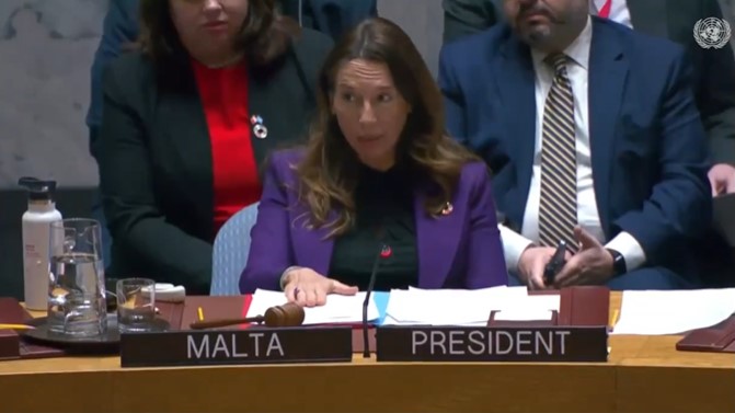 Maltese Ambassador Vanessa Frazier rebukes Serbian President Aleksandar Vucic at the United Nations Security Council