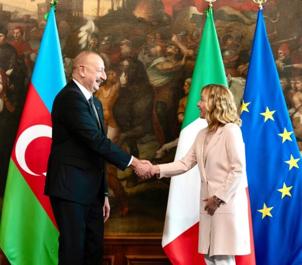 Italy’s Premier Giorgia Meloni hosts Azerbaijan’s dictator in Rome to talk gas purchases