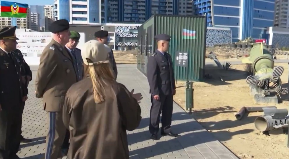 A NATO delegation visits “War Trophies Park” in Baku, Azerbaijan