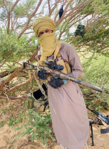 Tuareg rebels liquidate Wagner Group military colum in Mali south of Tin Zaoutine on the Algerian border