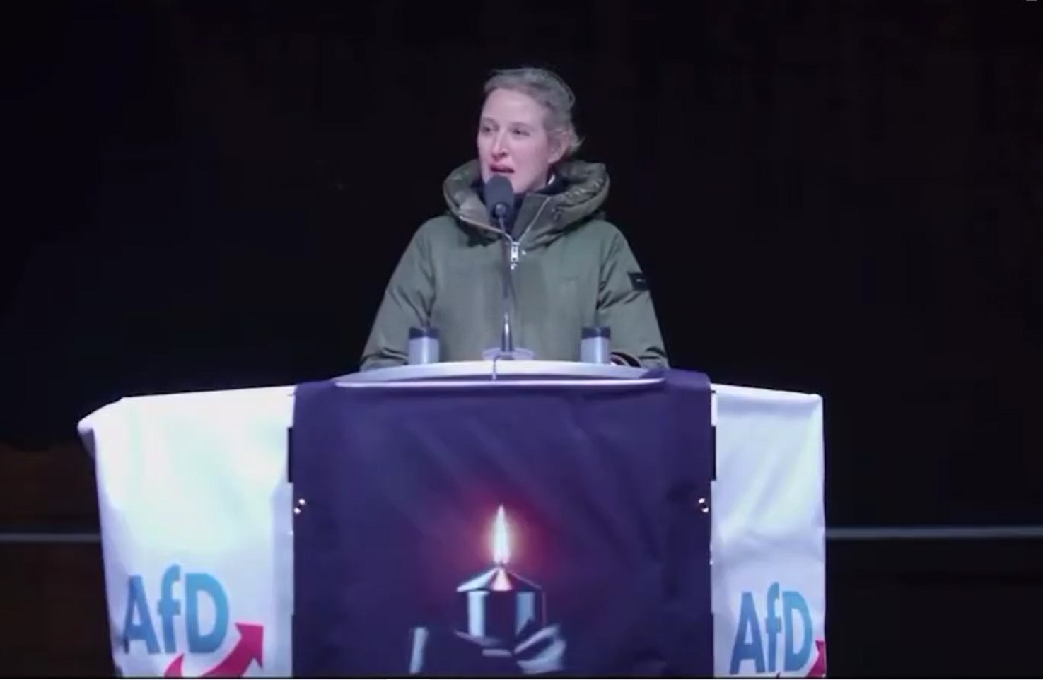 AFD Leader Alice Weidel spreads fake news propagated by Elon Musk on X.com about Magdeburg attack