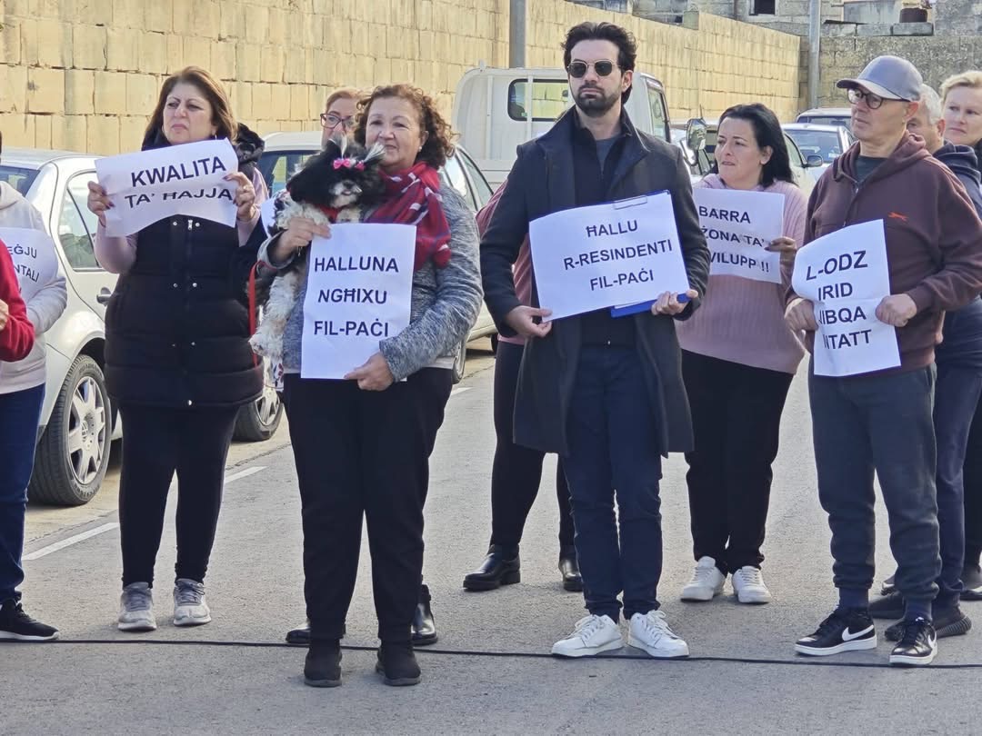 Activists and residents rally against proposed ODZ development in Żurrieq