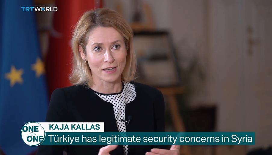 EU High Representative Kaja Kallas evasive on Kurdish issue, but supports Turkey