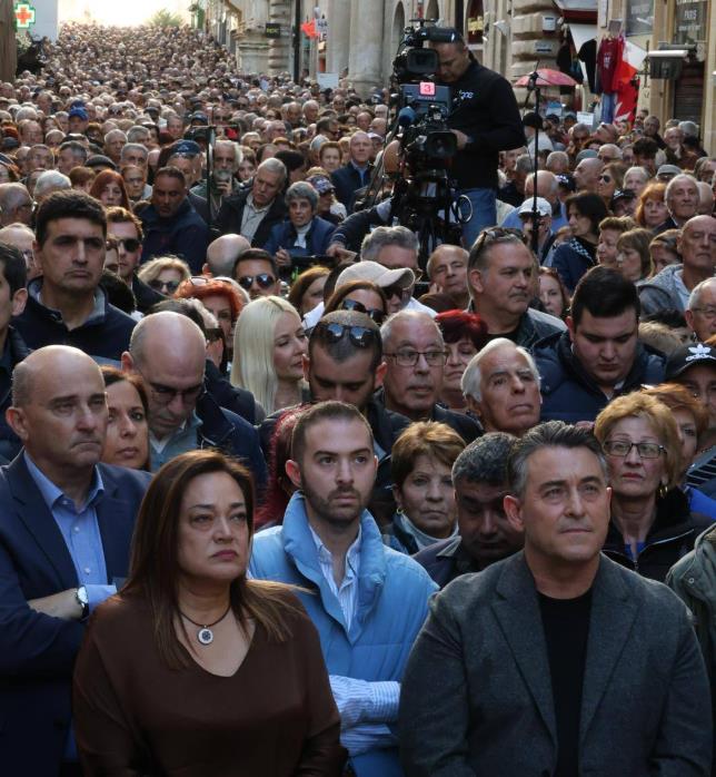 Partit Nazzjonalista holds massive protest in Valletta