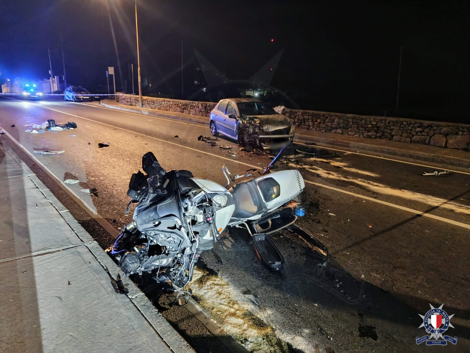 Transport Malta official in danger of dying after motorcycle crash in Mosta