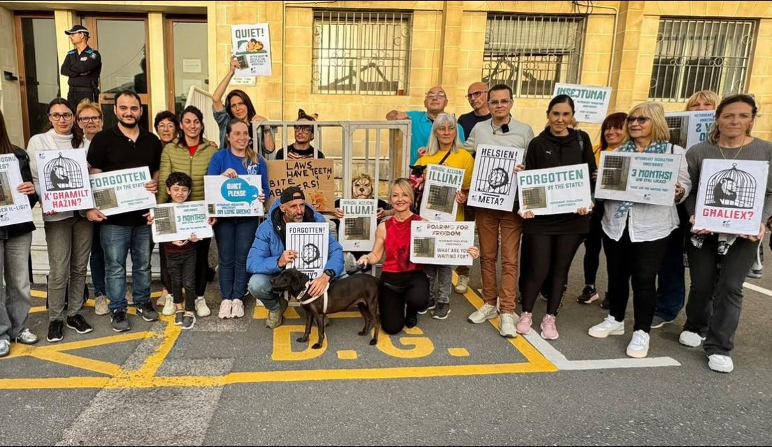 Protest held against animal authorities: Planning Authority enforces €2 daily fine on Christian Borg