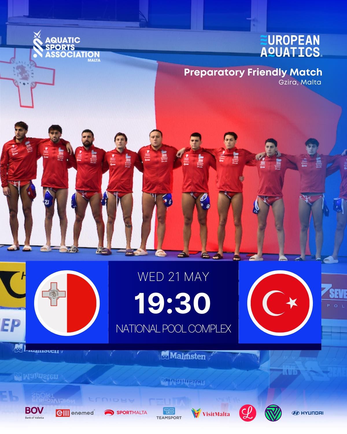 TeamMalta to Face Turkey in Crucial Water Polo Friendly Ahead of European Qualifiers