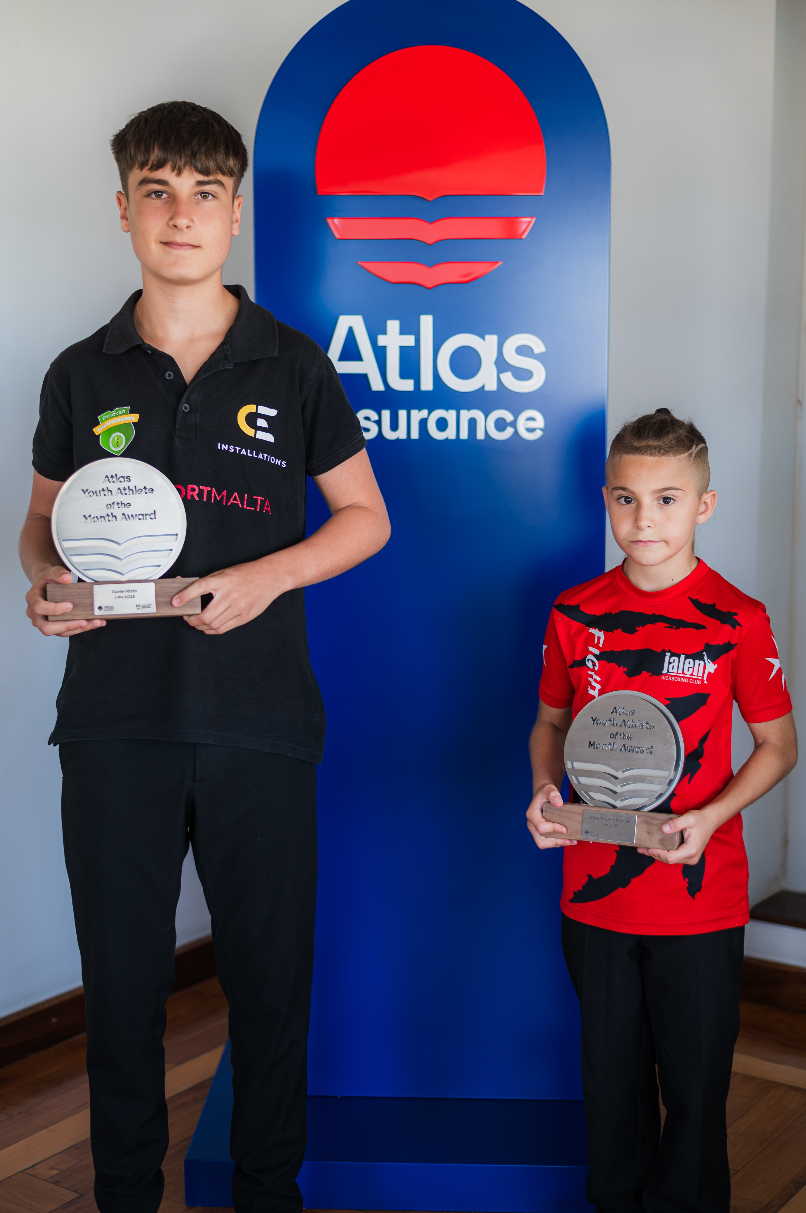 Xavier Rizzo and Blake Theuma Dougall named Atlas Youth Athletes of the Month for June