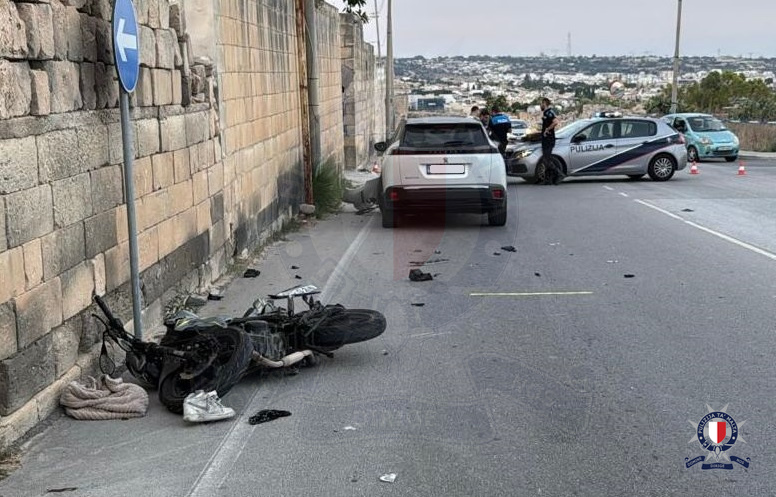 Motorcyclist seriously injured in Żebbuġ road collision
