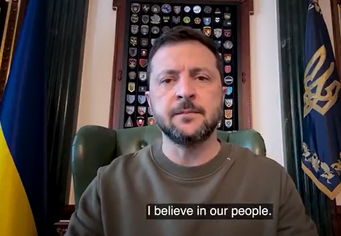 President Volodymyr Zelensky makes demands for peace with Russia