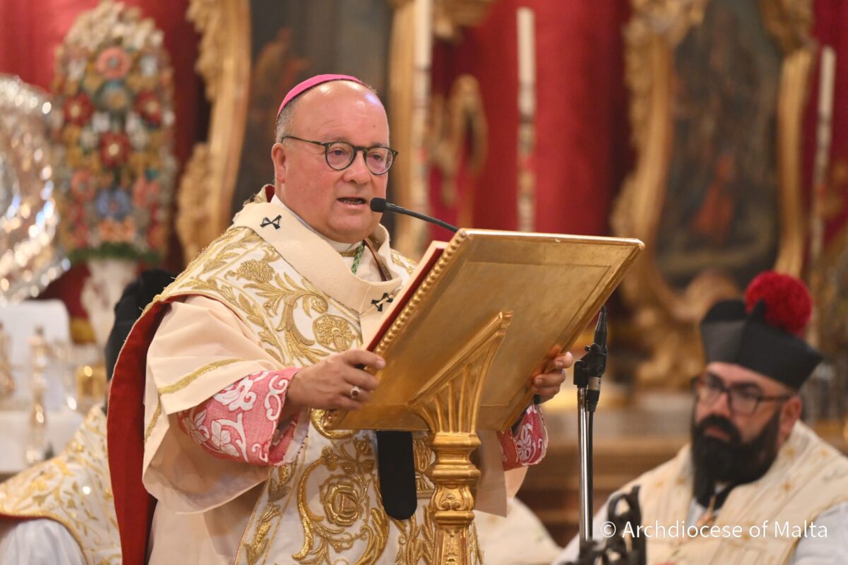 Malta’s Archbishop says the world is currently run by people who are out of their mind: lists the three main enemies of the Maltese of today