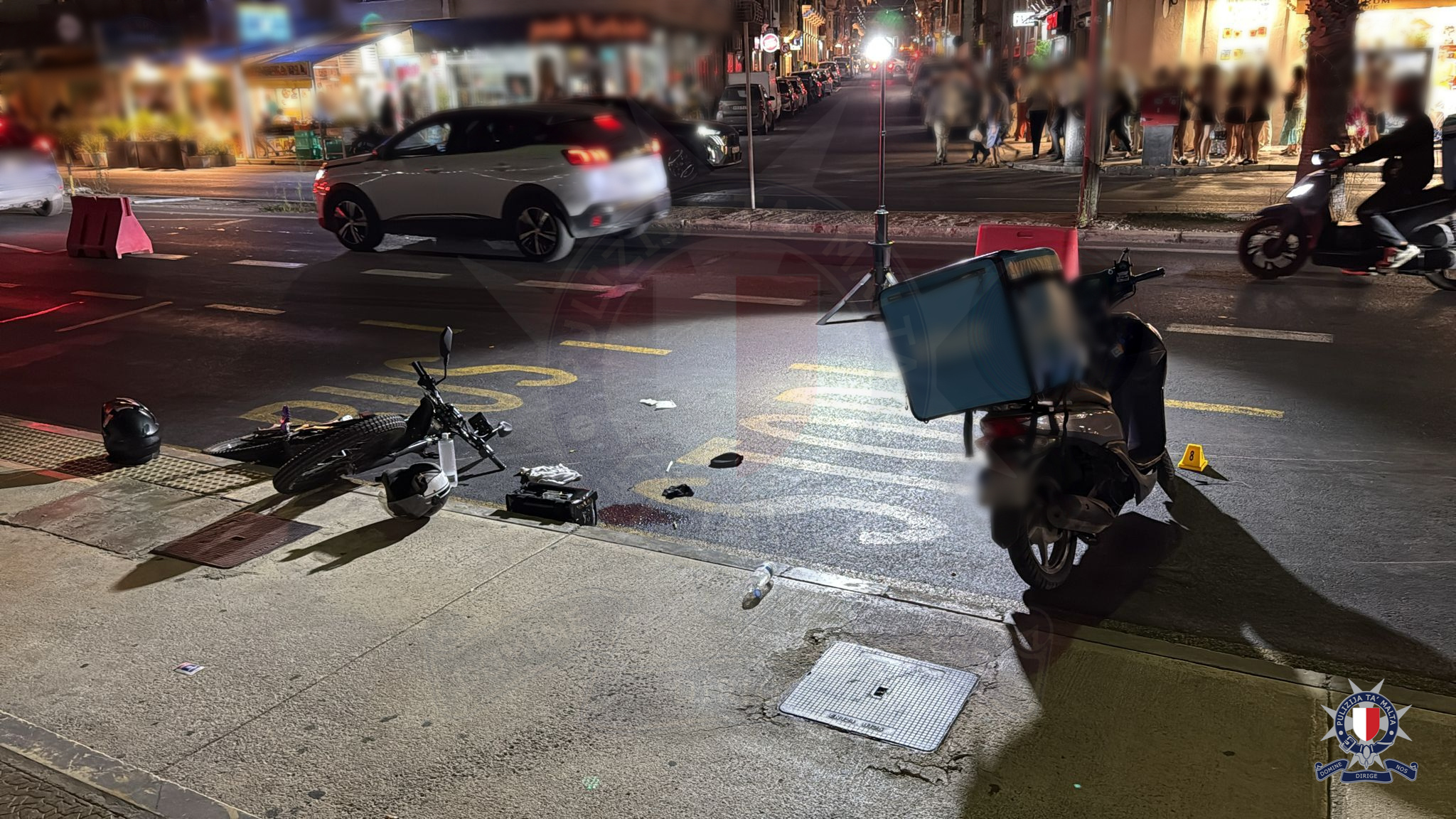Two men injured in Gżira motorcycle crash
