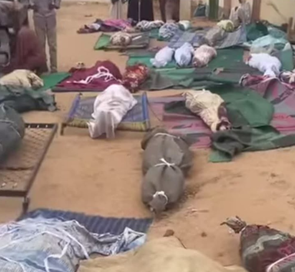 The RSF bomb a mosque with a drone in Abu Shouk camp for displaced persons