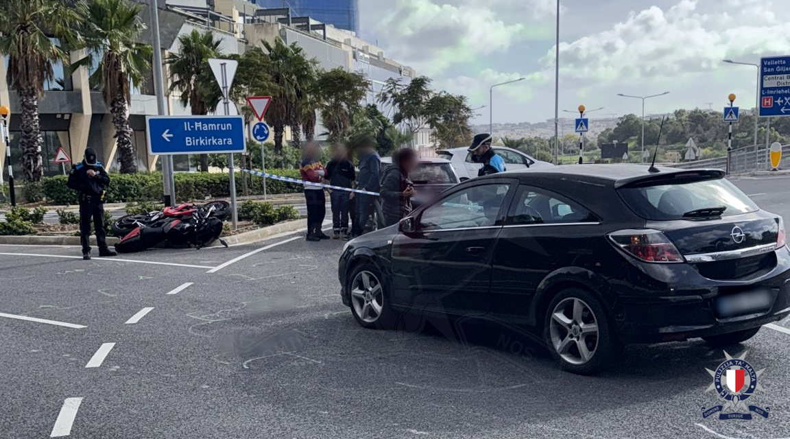 Motorcyclist seriously injured in Birkirkara collision on Sunday