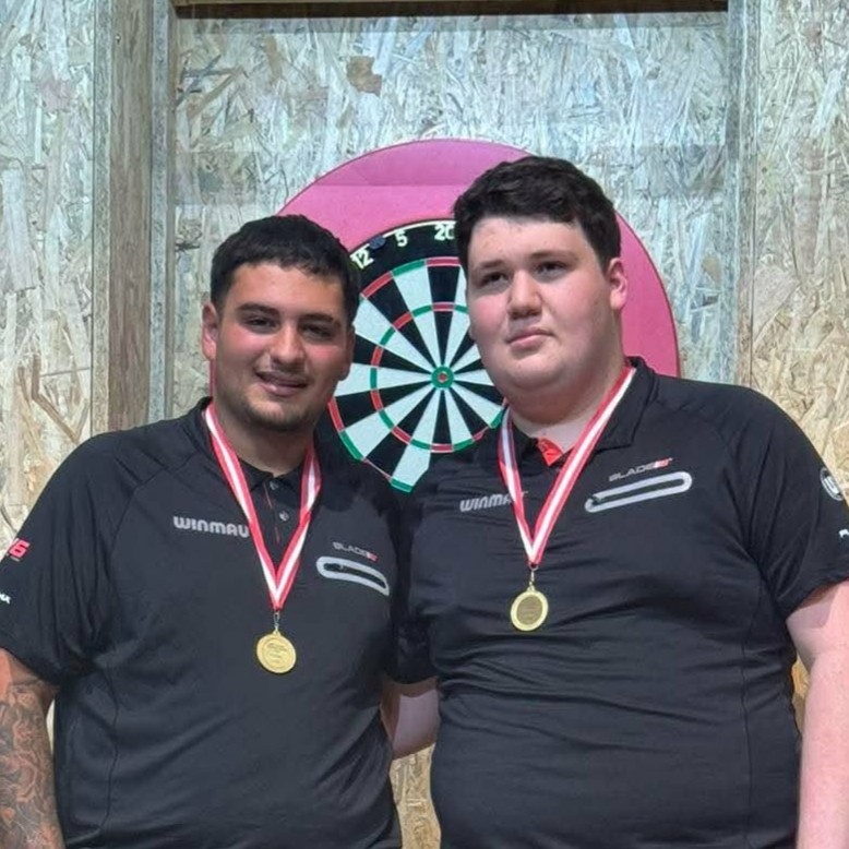 Thomas Sammut shines in Austria with Double Medal Haul at Digi Darts Youth Open 2025