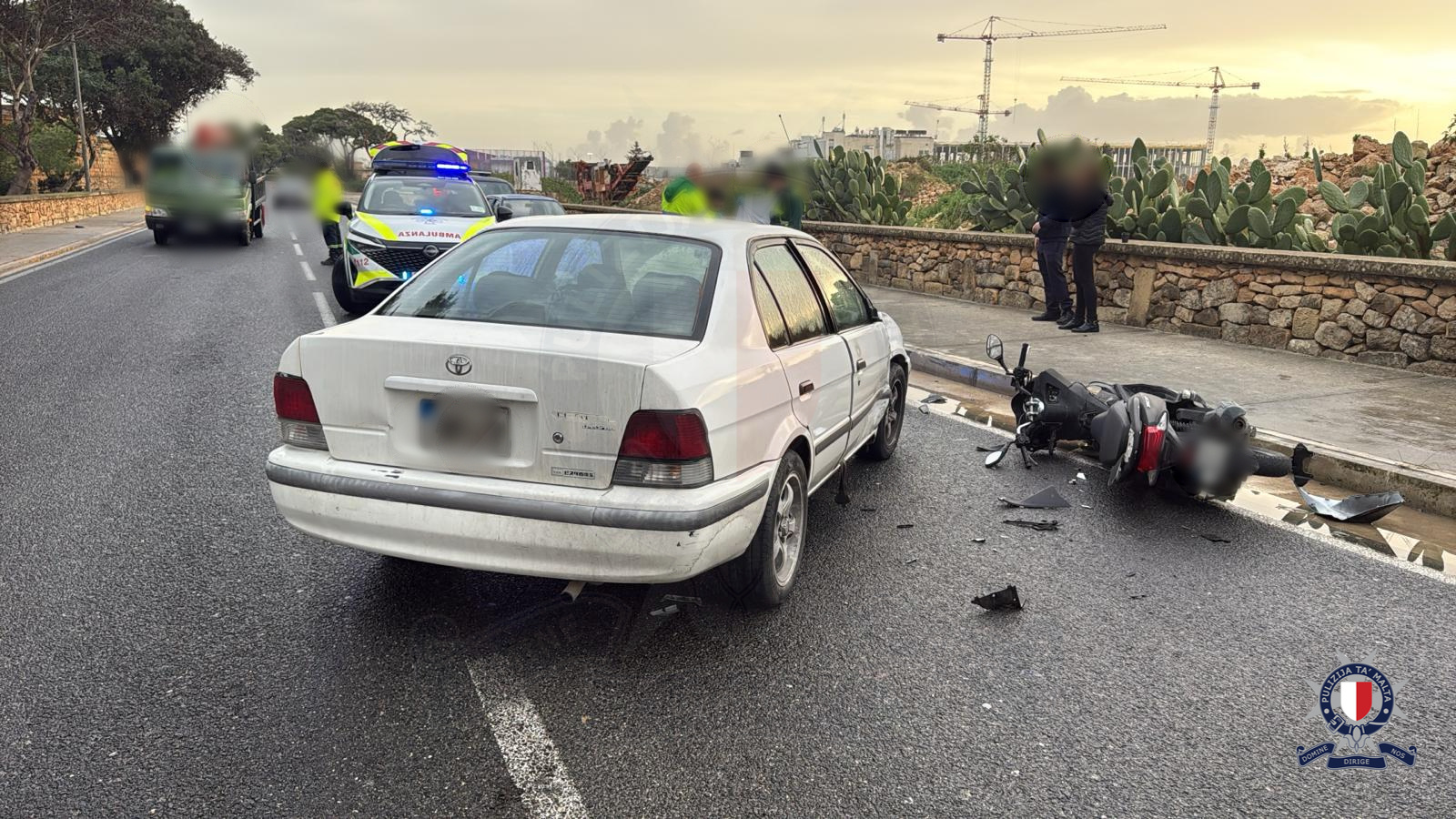Two motorcyclists hospitalised with serious injuries after separate road accidents