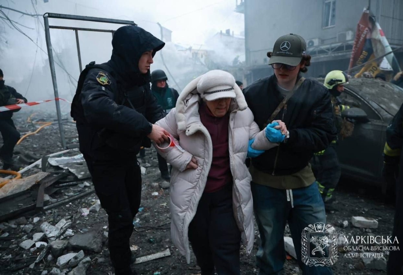 Two people including one child killed as Russia strikes residential centre in Kharkiv with 2 ballistic missiles