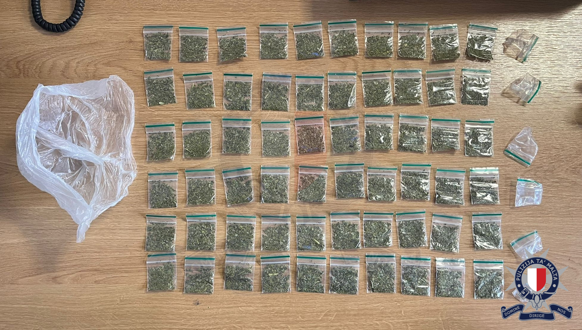 Two men arrested after synthetic cannabis seizure during routine police patrol in Marsa