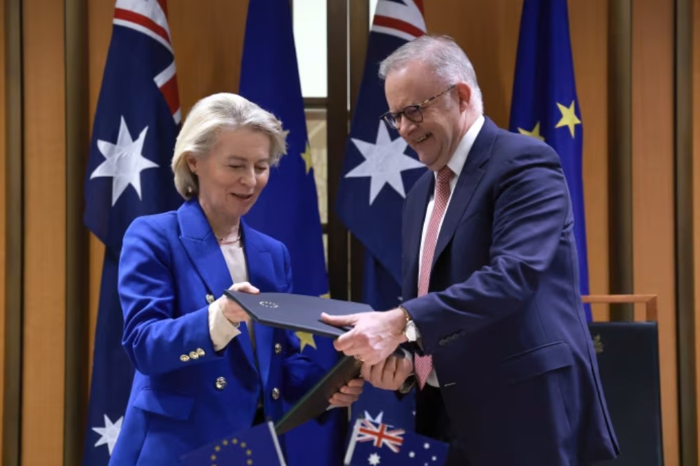 EU and Australia sign Free Trade Deal: tariffs slashed to 0%