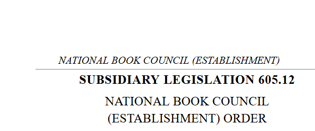 The National Book Council is still legally under the Ministry of Education