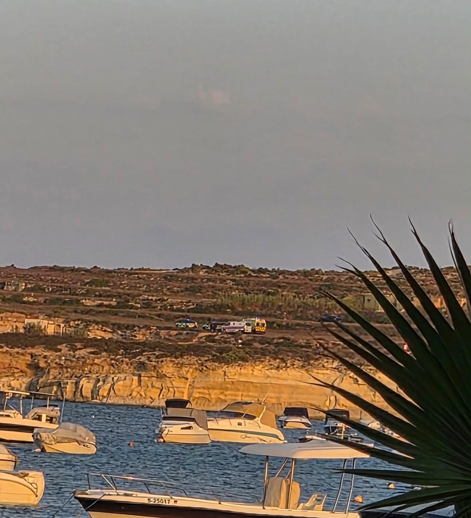 UPDATED: Suspected rock fall in Munxar Bay