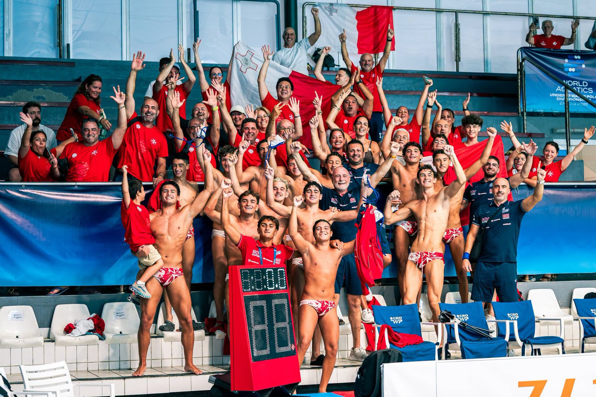 Team Malta U16 secure historic 11th place at Water Polo World Cup in Zagreb