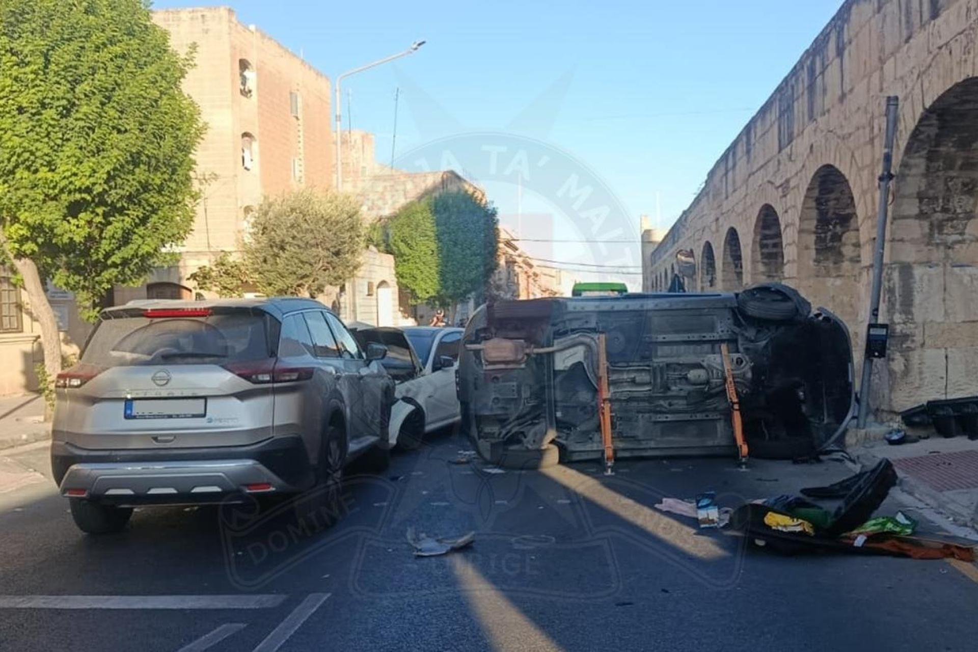 26-year-old man dies in three-car collision in Santa Venera