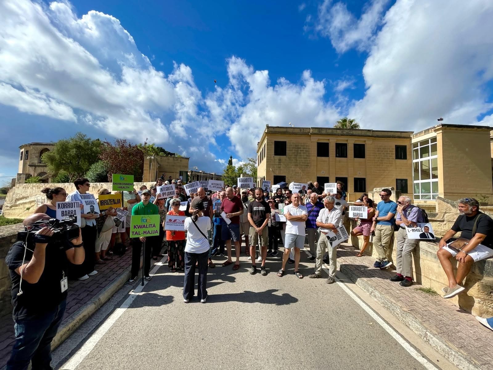 Protest outside Planning Authority demands resignation of Johann Buttigieg