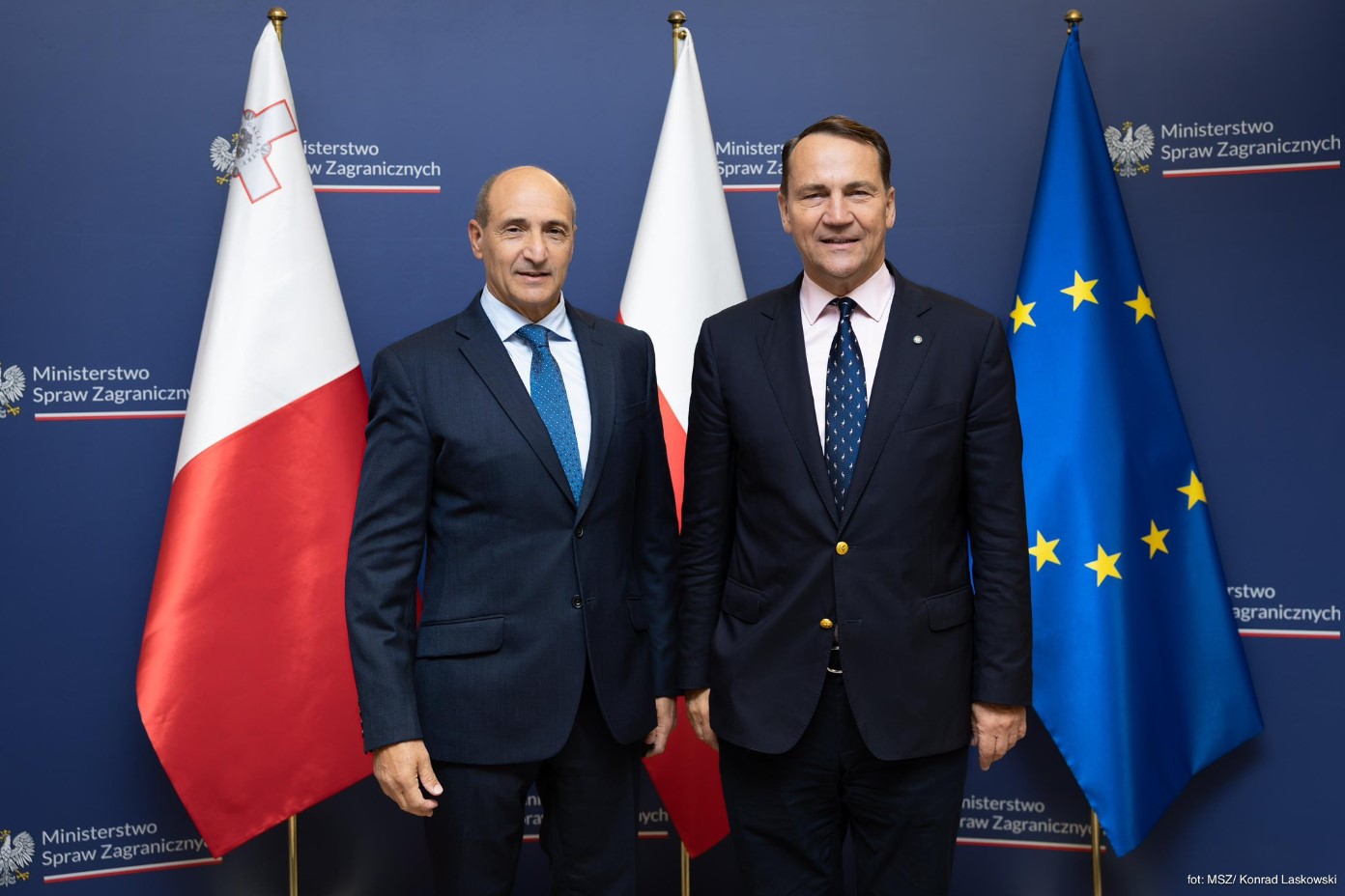 Foreign Minister Chris Fearne in Warsaw: Poland’s Radosław Sikorski appreciates Malta’s position on Russian sanctions