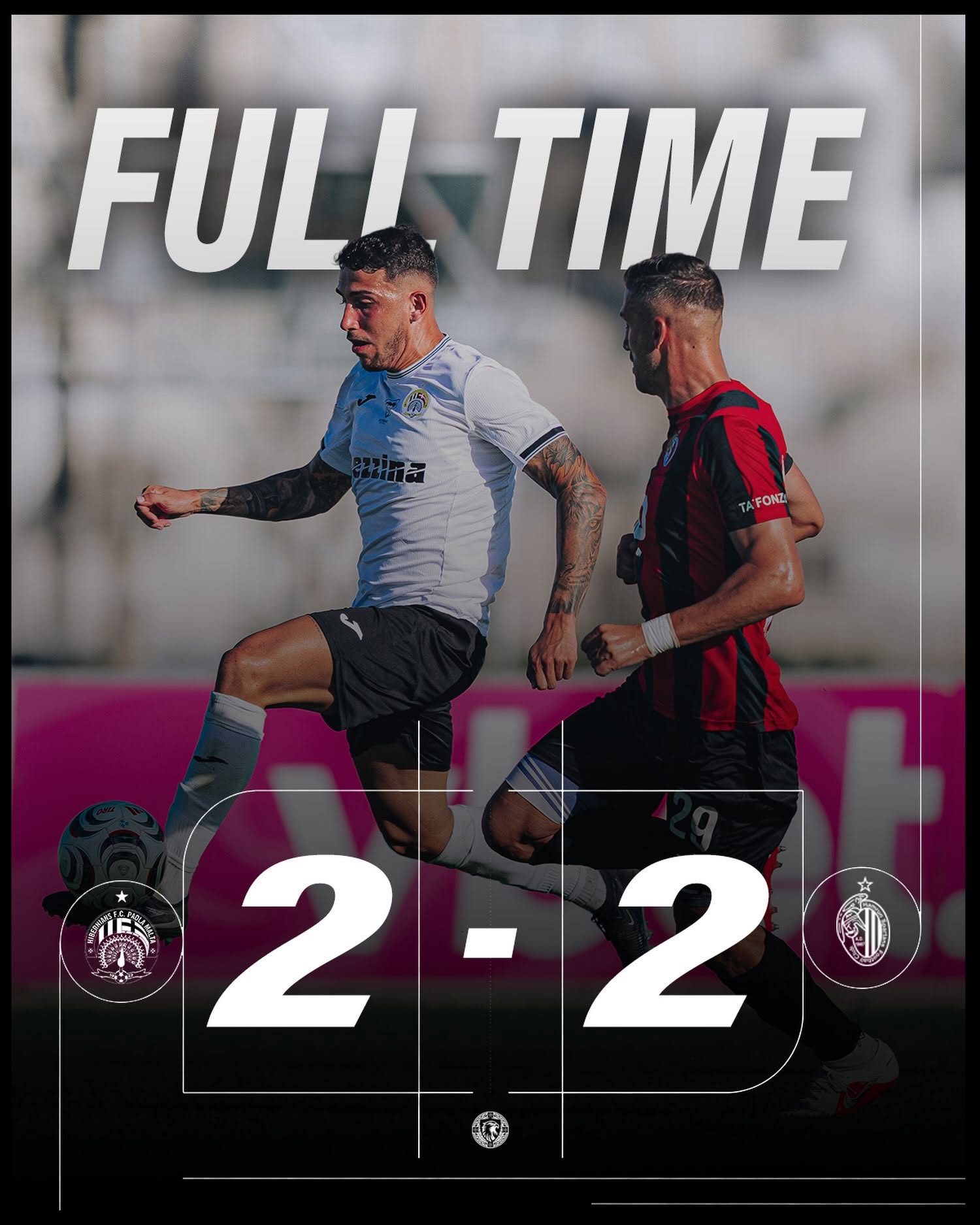 Late Roe strike earns Hibernians dramatic draw against Ħamrun Spartans